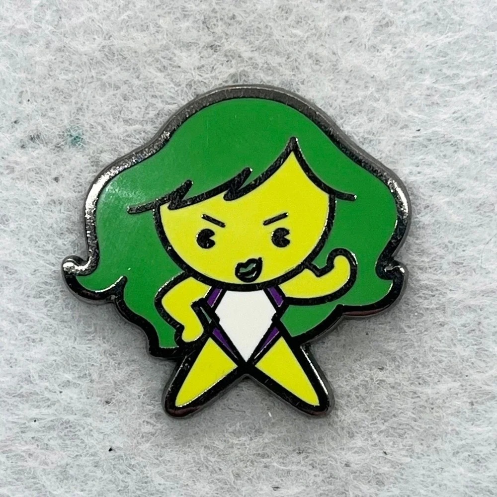 🔮 5/$25 Disney Marvel Kawaii Art She Hulk Pin
